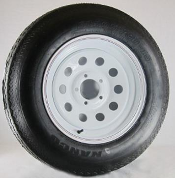 AWC - AWC Bias C/6 Ply, 8 Spoke, Trailer Tire/Wheel Kit - F78-14 (205/75-14) - 5/4.5 - TA2055012-71BF78C