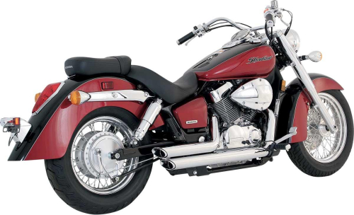 Vance & Hines - Vance & Hines Shortshots Staggered Exhaust System - Chrome - 18419