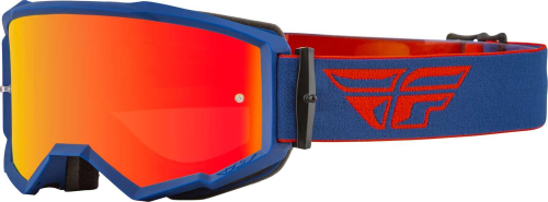 Fly Racing - Fly Racing Zone Goggles - 37-51499 - Red/Navy / Red Mirror/Amber Lens - OSFM