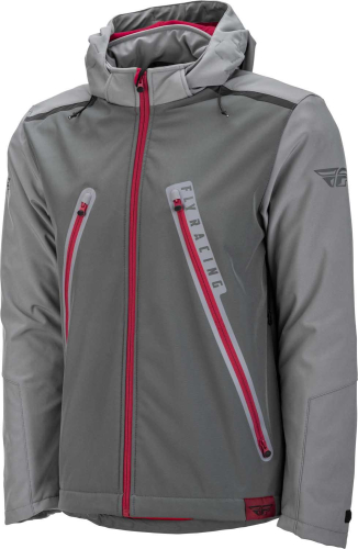 Fly Racing - Fly Racing Carbyne Jacket - 477-4091M - Gray/Red - Medium