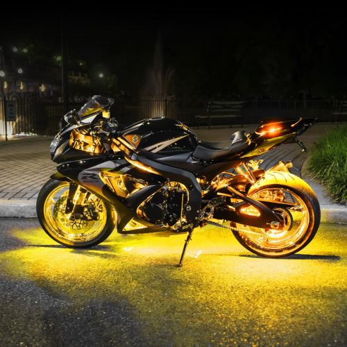 XK Glow - XK Glow Motorcycle LED Accent Light Kit - Amber - XK034001-A