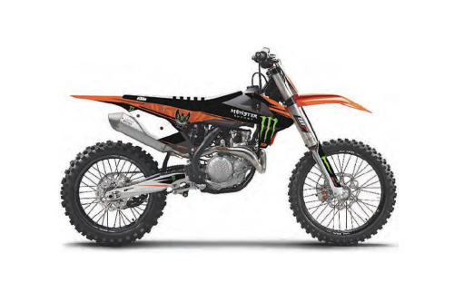 DCOR - DCOR Monster Energy KTM Complete Graphics Kit - White - 20-30-215