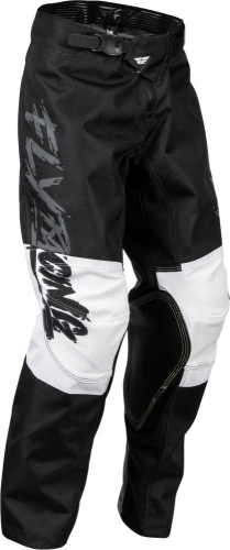 Fly Racing - Fly Racing Kinetic Khaos Youth Pants - 376-43122 - Gray/Black/White - 22