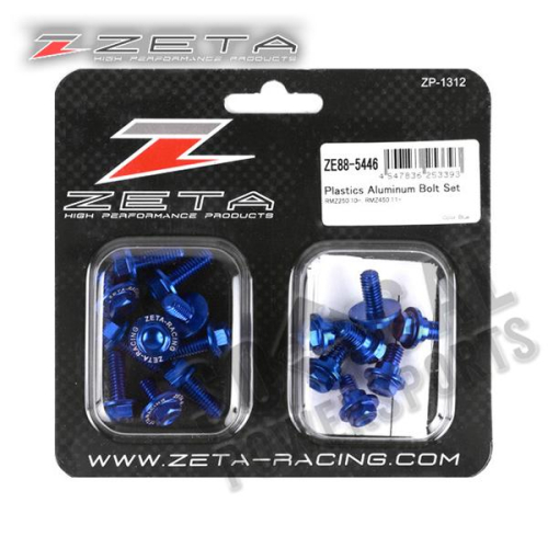 ZETA - ZETA Aluminum Body Bolt Kit - Blue - ZE88-5446