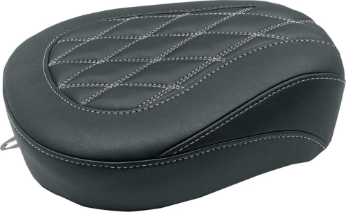 Mustang - Mustang Wide Tripper Passenger Seat - Doble Diamond - Black/Gray - 76648GM