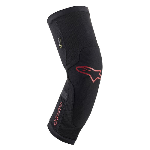 Alpinestars - Alpinestars Bicycle - Paragon Plus Knee Protectors - 1652419-13-LG - Black/Red - Large