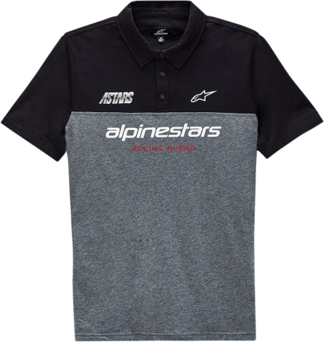 Alpinestars - Alpinestars Paddock Polo - 1213412001088M - Black/Charcoal Heather - Medium