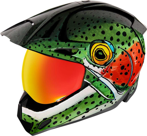 Icon - Icon Variant Pro Bug Chucker Helmet - 0101-14158 - Green - Small