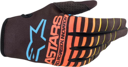 Alpinestars - Alpinestars Radar Gloves - 3561822-1534-M - Black/Fluo Yellow/Coral - Medium