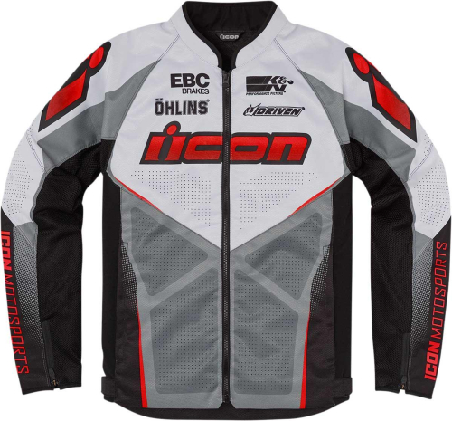 Icon - Icon Hooligan Ultrabolt Jacket - 2820-5544 - Red - 2XL