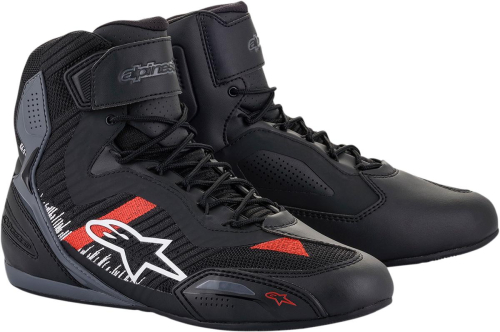 Alpinestars - Alpinestars Faster-3 Rideknit Riding Shoes - 2510319116511 - Black/Gray/Bright Red - 11