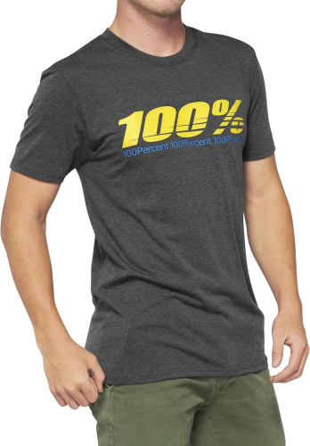 100% - 100% Argus Tech T-Shirt - 35024-052-10 - Charcoal Heather - Small