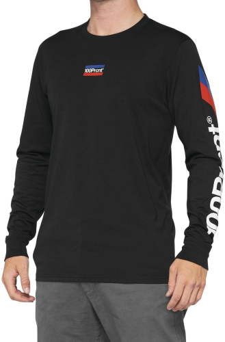 100% - 100% Aster Tech Long Sleeve T-Shirt - 35029-001-11 - Black - Medium