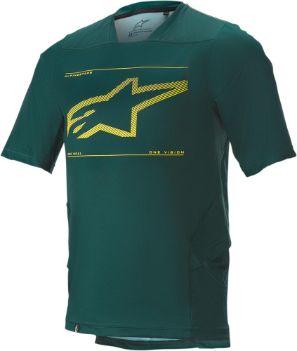 Alpinestars - Alpinestars Drop 6.0 Short Sleeve Jersey - 1766320-7170-LG - Atlantic Green - Large