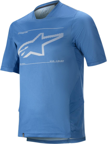 Alpinestars - Alpinestars Drop 6.0 Short Sleeve Jersey - 1766320-7310-2X - Mid Blue - 2XL