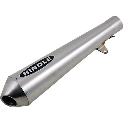 Hindle - Hindle Megaphone Muffler - 16in. Long with Reverse Cone Tip - Satin Stainless Steel - SSMEGA2LRC