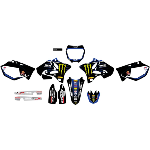 DCOR - DCOR 2020 Star Racing Yamaha Complete Graphics Kit - White - 20-50-220