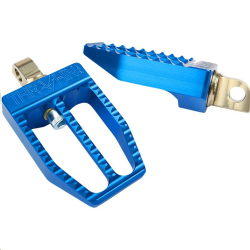 Thrashin Supply Company - Thrashin Supply Company Militant Male-Mount Footpegs - Blue Anodized - TSC-2019-4-D