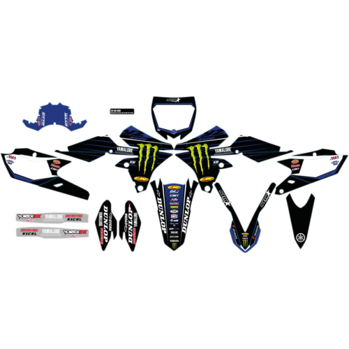 DCOR - DCOR 2020 Star Racing Yamaha Complete Graphics Kit - White - 20-50-500