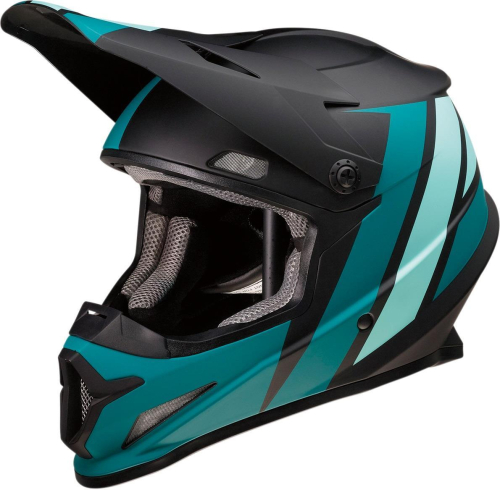 Z1R - Z1R Rise Evac Helmet - 0110-6655 - Matte Black/Teal - Small