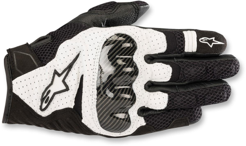 Alpinestars - Alpinestars SMX-1 V2 Air Gloves - 3570518-12-XL - Black/White - X-Large