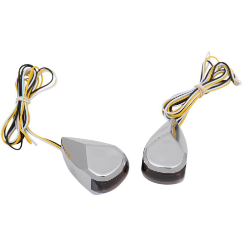 Alloy Art - Alloy Art LED Driving Signal Lights - Chrome Smoke - White Lens - MRL-4C