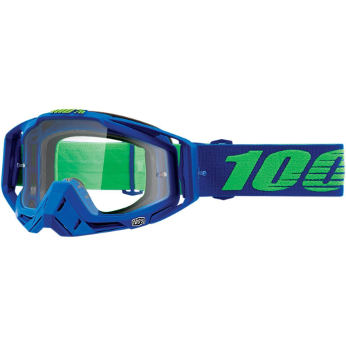 100% - 100% Racecraft Dreamflow Goggles - 50100-271-02 - Dreamflow/ Blue/Green / Clear Lens - OSFM