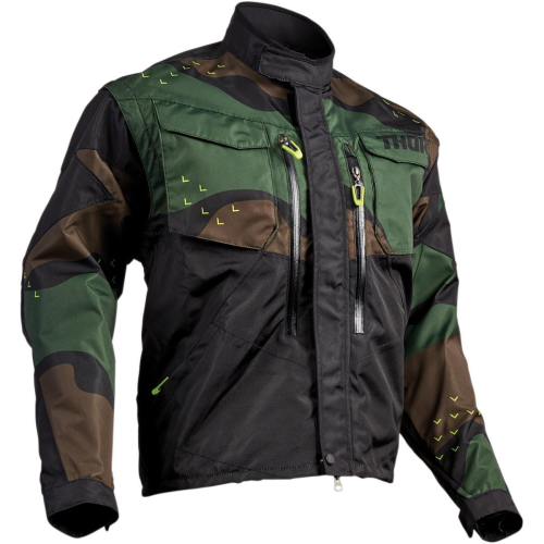 Thor - Thor Terrain Camo Jacket - 2920-0512 - Green Camo - 2XL