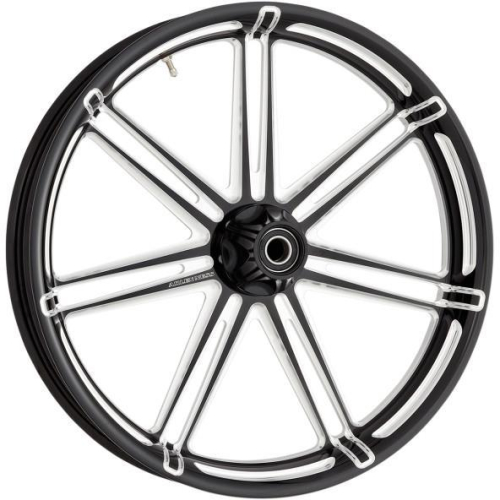 Arlen Ness - Arlen Ness 7 Valve Forged Aluminum Front Wheel - 26x3.5 - Black - 10301-206-6016