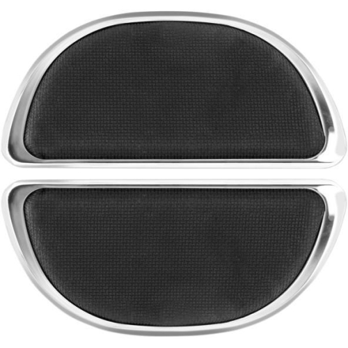 Cyclesmiths - Cyclesmiths Banana Board Rear Floorboard Covers - Chrome without Rivets - 106-NR