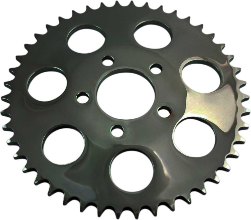 Drag Specialties - Drag Specialties 530 Chain Conversion Rear Sprocket - .23in. Dished - 48T - Gloss Black - 1210-1848