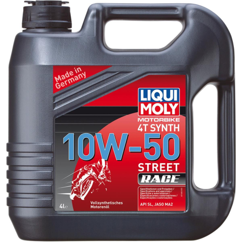 Liqui Moly - Liqui Moly 4T Synthetic Street Race Motor Oil - 10W-50 - 205L Drum - 1569