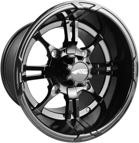 AMS - AMS Roll N 108 Cast Aluminum Wheel - 14x10 - 5.5+4.5 Offset - 4/156 - Matte Black - 0230-0860