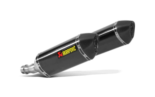 Akrapovic - Akrapovic Slip-On Line Dual Exhaust - Carbon Fiber Mufflers - S-K10SO18-HZC