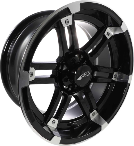 AMS - AMS Roll N 104 Wheel - 14x7 - 5+2 Offset - 4/4 - Machined Black - 0230-0760