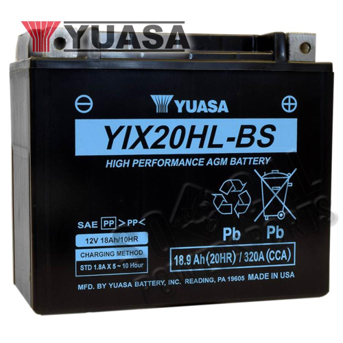 Yuasa - Yuasa High Performance Maintenance Free Battery - YIX20HL-BS - YUAM620BHX