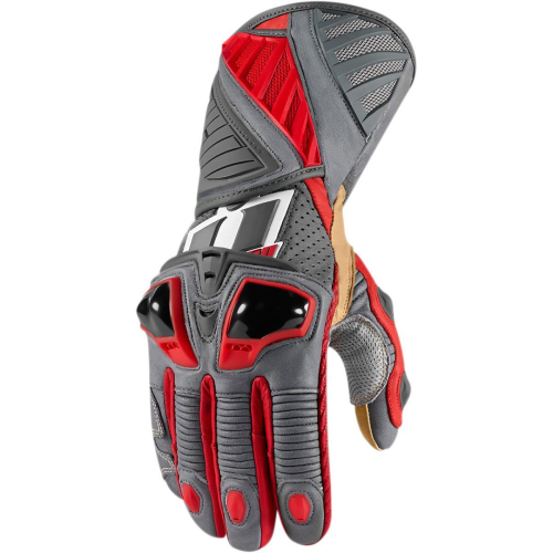 Icon - Icon Hypersport Long Gloves - XF-2-3301-2363 - Red - X-Large