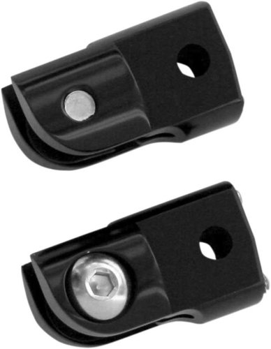 Accutronix - Accutronix Rear Folding Footpeg Adapters - Black - FRMT401-B