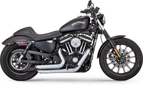 Vance & Hines - Vance & Hines Shortshots Staggered Exhaust System - Chrome - 17229