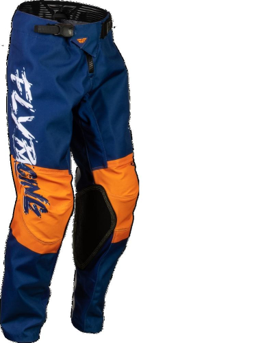 Fly Racing - Fly Racing Kinetic Khaos Youth Pants - 376-43520 - White/Navy/Orange - 20