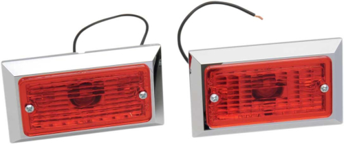 Chris Products - Chris Products Marker Lights - Single Incandescent with Red Lens - 0714R-2