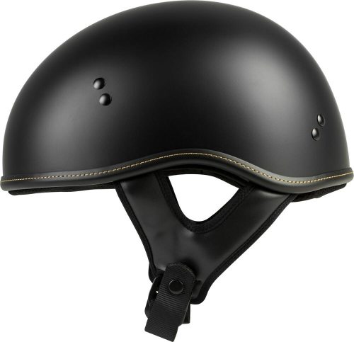 Highway 21 - Highway 21 .357 Solid Half Helmet - 77-1101L - Matte Black - Large