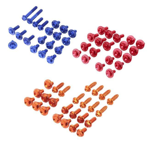 ZETA - ZETA Aluminum Body Bolt Kit - Orange - ZE88-5853