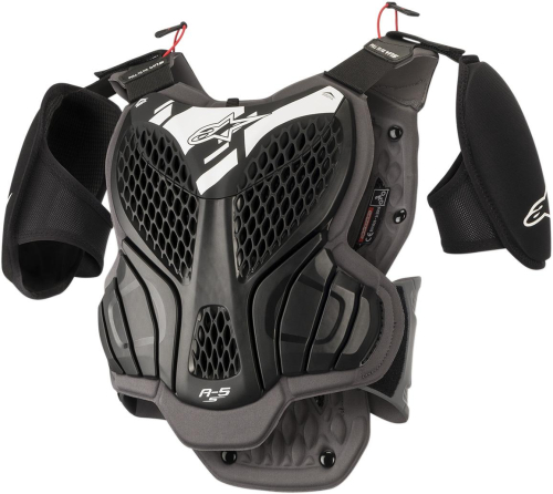 Alpinestars - Alpinestars A-5 S Youth Body Armour - 6740518-105-SM - Black/Cool Gray - Sm-Md