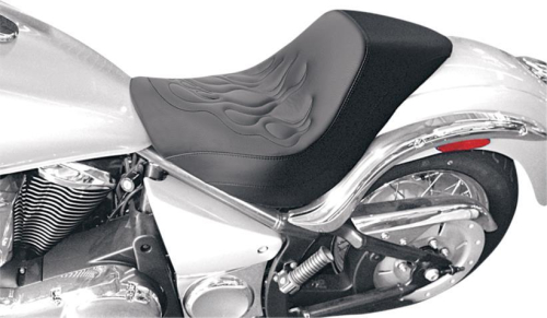 Saddlemen - Saddlemen Renegade Deluxe Tattoo Flame Solo Seat - Plain - K06-11-0112