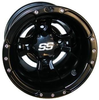 ITP - ITP SS112 Sport Wheel - 10x5 - 3+2 Offset - 4/156 - Black - 10SB12BX