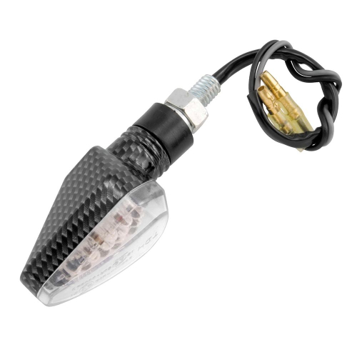 BikeMaster - BikeMaster Arrow Head LED Turn Signals - Carbon Look - 266223