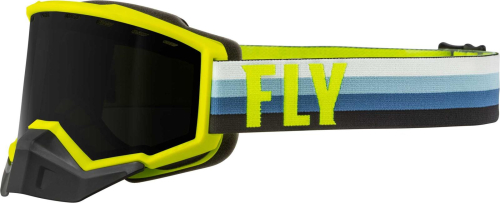 Fly Racing - Fly Racing Focus Snow Goggles - 37-50077 - Hi-Vis/Teal / Dark Smoke Lens - OSFM