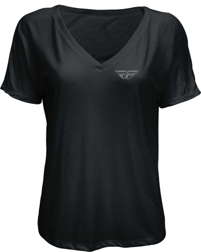 Fly Racing - Fly Racing Fly Crush Womens Tee - 356-0500L - Black - Large