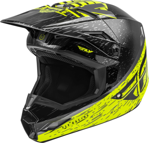 Fly Racing - Fly Racing Kinetic K120 Helmet - 73-8620L - Hi-Vis/Gray/Black - Large